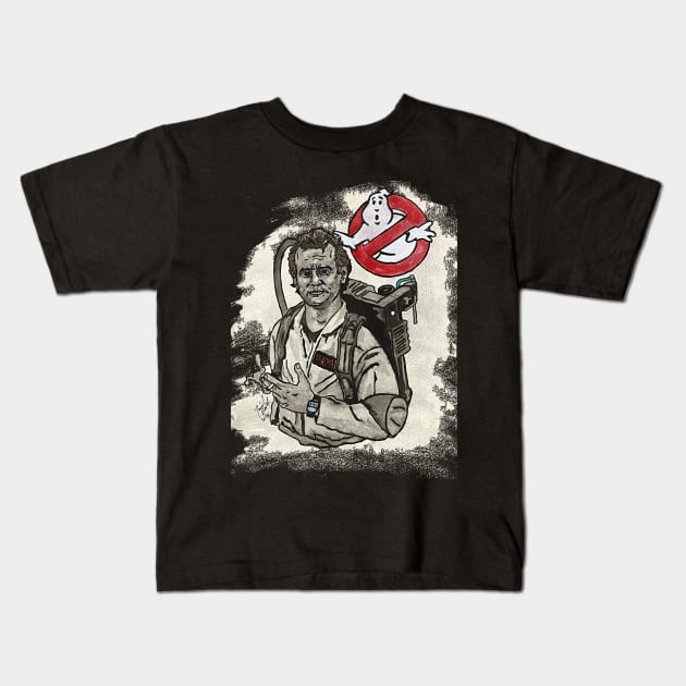 Ghostbusters - Peter Venkman Kids T-Shirt by BladeAvenger